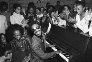 Stevie Wonder at the Piano